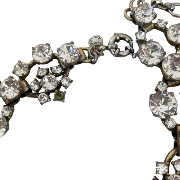 J CREW Crystal open circles statement necklace - Picture 4 of 7